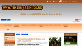 What Timber-cabins.co.uk website looked like in 2020 (4 years ago)
