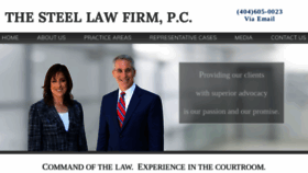 What Thesteellawfirm.com website looked like in 2020 (4 years ago)