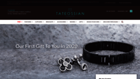 What Tateossian.com website looked like in 2020 (4 years ago)