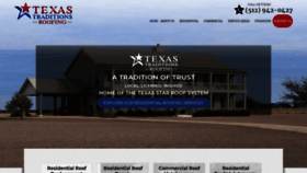 What Texastraditionsroofing.com website looked like in 2020 (4 years ago)