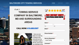 What Towingservicebaltimore.org website looked like in 2020 (4 years ago)