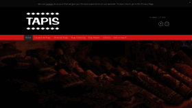 What Tapis.co.uk website looked like in 2020 (4 years ago)