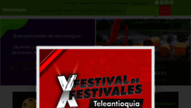 What Teleantioquia.co website looked like in 2020 (4 years ago)