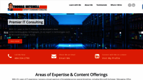 What Thomasmitchell.net website looked like in 2020 (4 years ago)