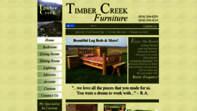 What Timbercreekfurniture.net website looked like in 2020 (4 years ago)