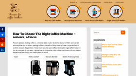What Top-coffee-machines.com website looked like in 2020 (4 years ago)