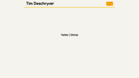 What Timdeschryver.dev website looked like in 2020 (4 years ago)