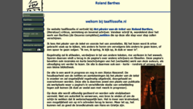 What Taalfilosofie.nl website looked like in 2020 (4 years ago)