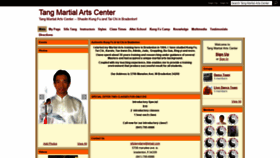 What Tangmartialarts.com website looked like in 2020 (4 years ago)