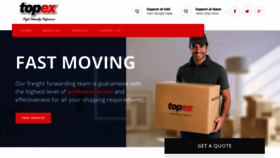 What Topexcargo.com website looked like in 2020 (4 years ago)