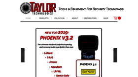 What Taylortechtools.com website looked like in 2020 (4 years ago)