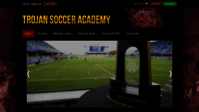 What Trojansocceracademy.com website looked like in 2020 (4 years ago)