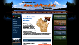 What Townofpinelake.com website looked like in 2020 (4 years ago)