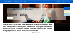 What Turkceokulu.com website looked like in 2020 (4 years ago)