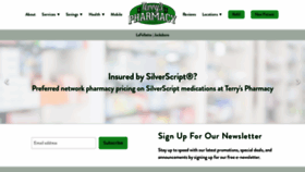 What Terryspharmacy.com website looked like in 2020 (4 years ago)