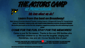 What Theactorscamp.org website looked like in 2020 (4 years ago)