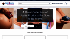What Tum2mom.com website looked like in 2020 (4 years ago)