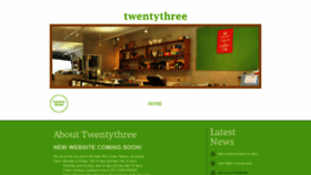 What Twentythree.co.nz website looked like in 2020 (4 years ago)