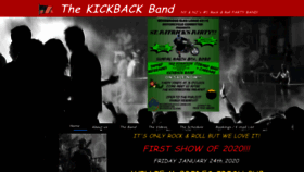 What Thekickbackband.net website looked like in 2020 (4 years ago)