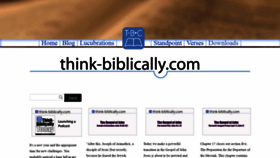 What Think-biblically.com website looked like in 2020 (4 years ago)