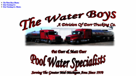 What Thewaterboysmi.com website looked like in 2020 (4 years ago)