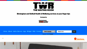 What The-waitingroom.org website looked like in 2020 (4 years ago)