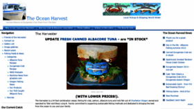 What Theoceanharvest.com website looked like in 2020 (4 years ago)