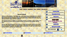 What Thesailingclub.org website looked like in 2020 (4 years ago)