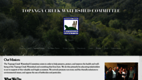 What Topangacreekwatershedcommittee.org website looked like in 2020 (4 years ago)
