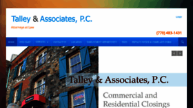 What Talleyrelaw.com website looked like in 2020 (4 years ago)