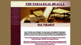 What Theparalegalbeagle.com website looked like in 2020 (4 years ago)