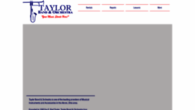 What Taylorband.com website looked like in 2020 (4 years ago)