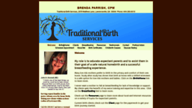 What Traditionalbirthservices.com website looked like in 2020 (4 years ago)