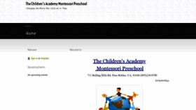 What The-childrensacademy.com website looked like in 2020 (4 years ago)