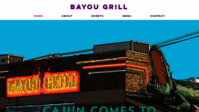 What Thebayougrill.com website looked like in 2020 (4 years ago)