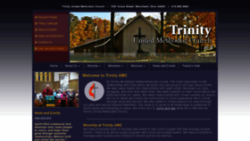 What Trinityumcmansfield.org website looked like in 2020 (4 years ago)