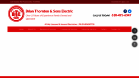 What Thorntonandsonselectric.com website looked like in 2020 (4 years ago)