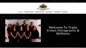 What Triplecrownchiro.com website looked like in 2020 (4 years ago)