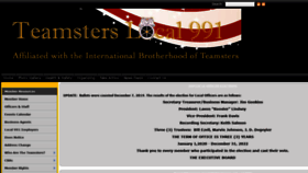 What Teamsterslocal991.org website looked like in 2020 (4 years ago)