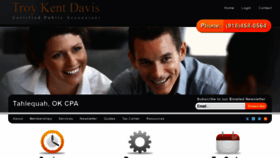 What Troykentdaviscpa.com website looked like in 2020 (4 years ago)