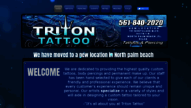 What Tritontattoofl.com website looked like in 2020 (4 years ago)
