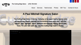 What Thecuttingedgesalonmurray.com website looked like in 2020 (4 years ago)