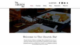 What Thechurchbar.com.au website looked like in 2020 (4 years ago)