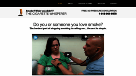 What Thecigarettewhisperer.com website looked like in 2020 (4 years ago)