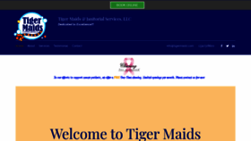 What Tigermaids.com website looked like in 2020 (4 years ago)