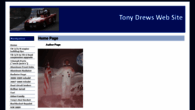 What Tonydrews.com website looked like in 2020 (4 years ago)