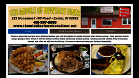 What Themiddleofnowherediner.net website looked like in 2020 (4 years ago)
