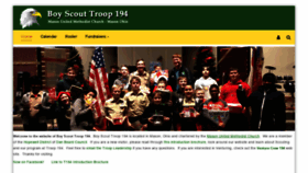 What Troop194-mason.org website looked like in 2020 (4 years ago)
