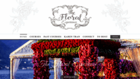 What Thefloralexperience.com website looked like in 2020 (4 years ago)