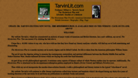 What Tarvinlit.com website looked like in 2020 (4 years ago)